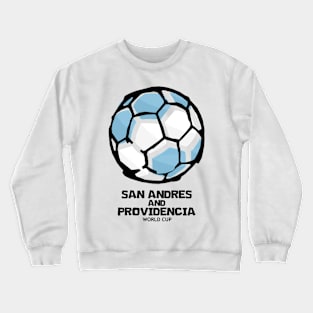 San Andrés and Providencia Football Country Flag Crewneck Sweatshirt